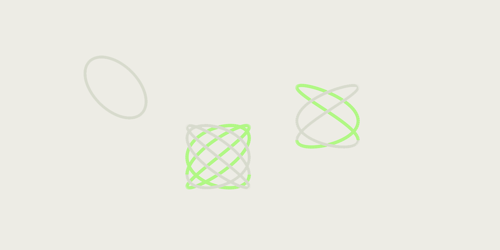 Lissajous curves at varying stages